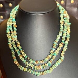 Green Turquoise Chip Desert Rose Trading Co Necklace by Jay King